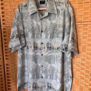 Izod Golf Washable Silk Shirt Hawaiian Style Cool Breezy